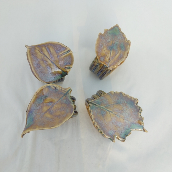 Handmade Pottery Napkin Rings - Picture 2 of 12